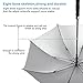 DAMI Large Windproof Golf Umbrellas, 62 inch Oversize Canopy Auto Open Big Rain Sun Protect Umbrella
