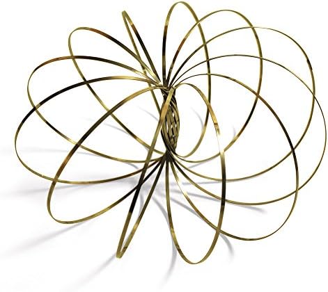 Geospace Geoflux Mesmerizing 3D Kinetic Sculpture & Interactive Spring Toy Gold