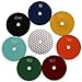 Easy Light 4 Inch Diamond Dry Polishing Pads for Sanding Marble Granite Stone (Pack of 7, Grit 50-3000)