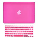 TOP CASE - 2 in 1 Bundle Deal Rubberized Hard Case Cover and Matching Color Keyboard Cover Compatible with Apple MacBook Air 11