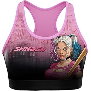 SMMASH Harley Professioneel Functioneel Sport Bra Dames, Compressie Sport BH, Yoga Bra Top Crop, Ademend en…