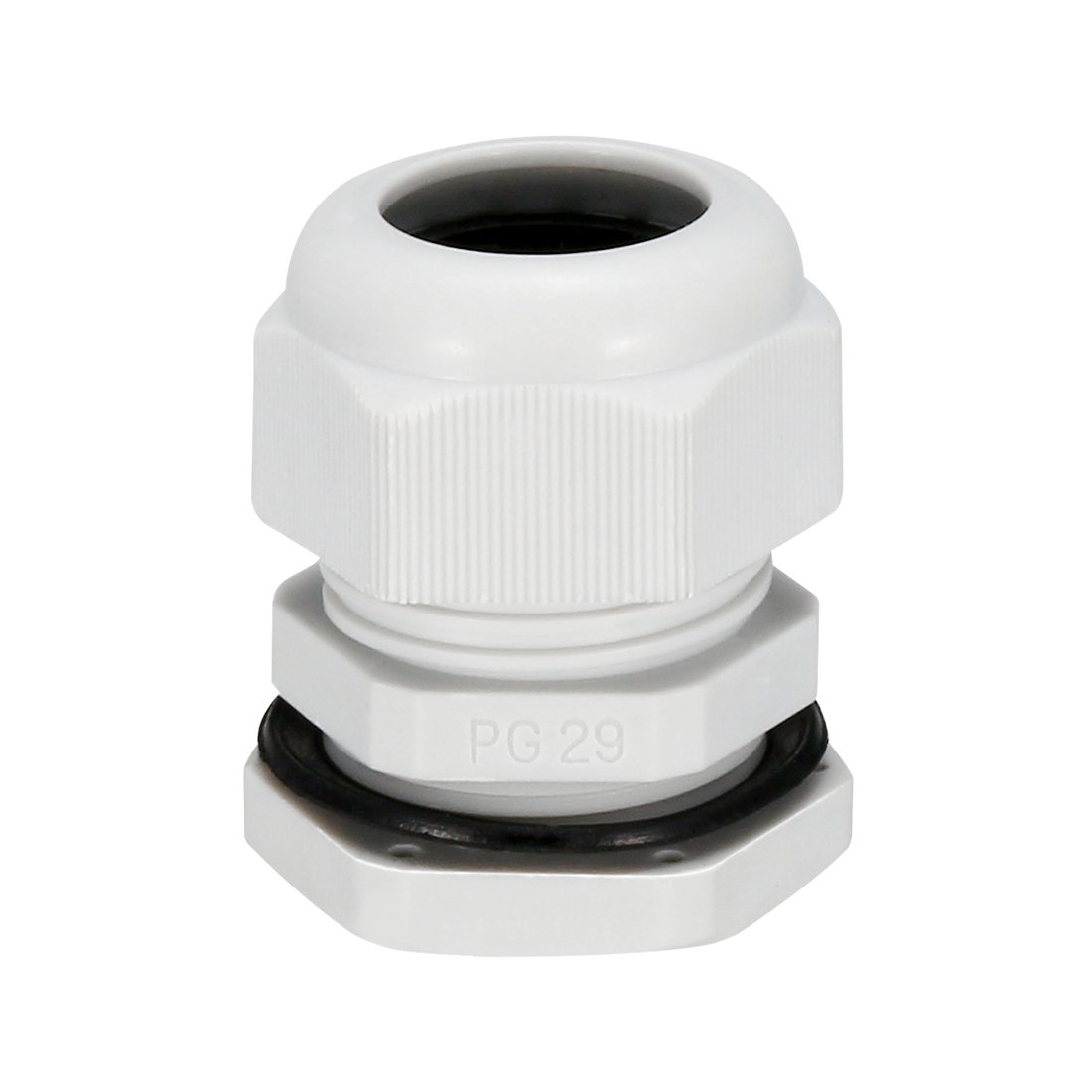 sourcing map PG29 Cable Gland Waterproof Connector Plastic Wire Glands Joints White for 18-25mm Dia Wires