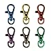 Wish you have a nice day 12pcs Bright Colors Lobster Claw Snap Hook Set 1-1/2 (12pcs, 6 Colors)