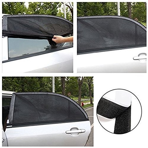 2Pcs Car Window Shade for Baby Universal Fit Adjustable Shade