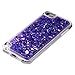 MYTURTLE iPod Touch 7th 6th 5th Generation Case Shockproof Hybrid Hard Silicone Shell Impact Cover With Screen Protector For iPod Touch 7 (2019), iPod Touch 5/6 (2015), Quicksand Purple Hearts Glitter