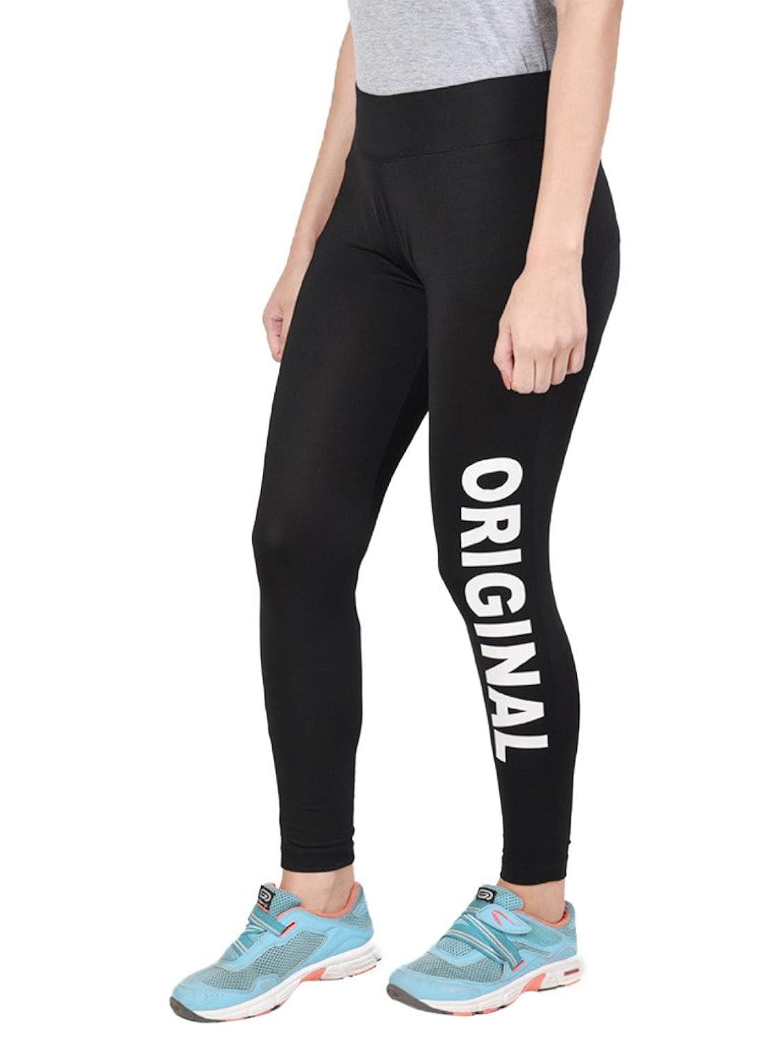 onesport women's polyester spandex jersey black tights(onsp12bl-p)