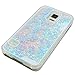 S5 Case,Liquid Quicksand Bling Love Heart Case for Galaxy S5,Adorable Flowing Floating Moving Shine Glitter Love Heart Hard Case for Samsung S5(Bling Blue)