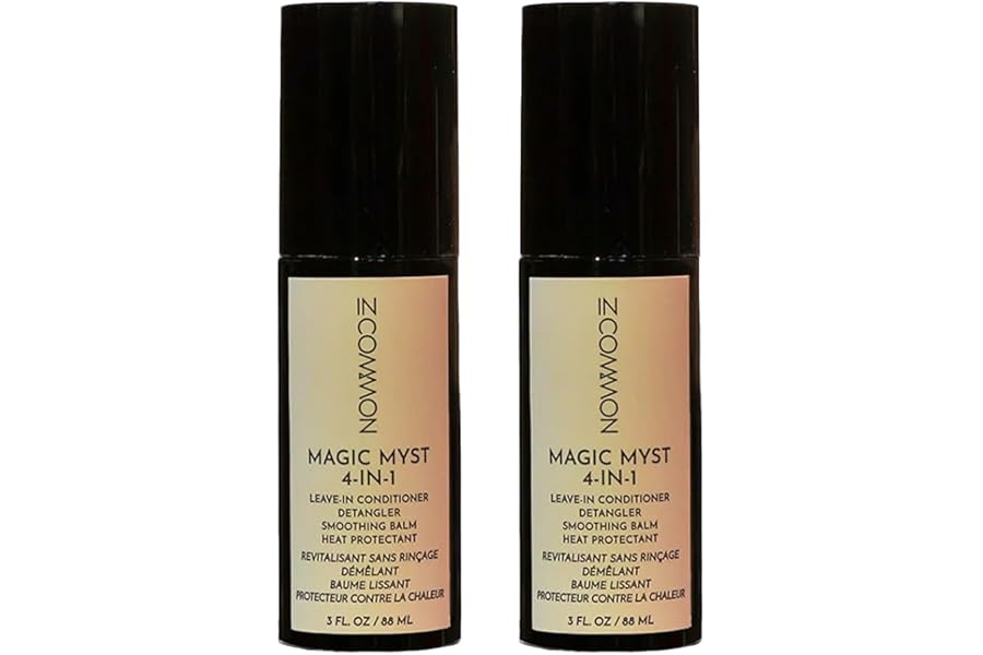 IN COMMON Magic Myst Universal Hair Elixir Travel Size | 4-In-1 Leave-In Conditioner – Detangler – Heat Protectant | 3 oz (Pack of 2)