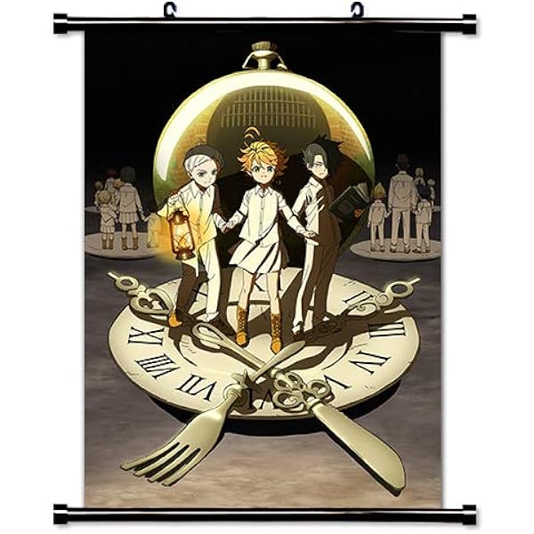 Amazon Com Roundmeup The Promised Neverland Anime Fabric Wall Scroll Poster 16x23 Inches A The Promised Neverland 14 Posters Prints
