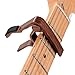 Acoustic Guitar Capo, BoNing Single Handed Quick Change Capo for Guitars Ukulele Banjo Mandolin Bass (Rosewood)