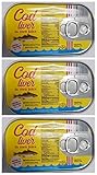 Cod Liver in Own Juice 4.05 oz can From Norway pack of 3