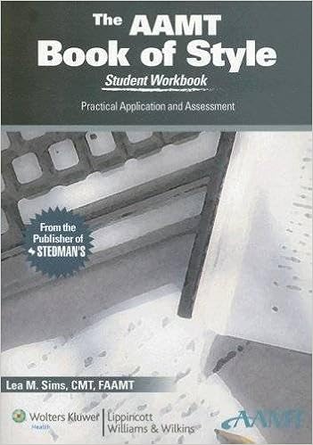 Aamt Book Of Style Student Workbook Practical Application - 