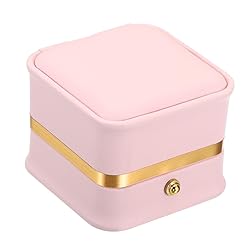 PATIKIL Velvet Ring Box, Single Slot Wedding Ring