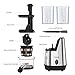 Homgeek Juicer Slow Masticating Juicer Extractor, Cold Press Juicer Machine, Quiet Motor and Reverse Function, with Juice Jug and Brush to Clean Conveniently, High Nutrient Fruit and Vegetable Juice (Sliver)