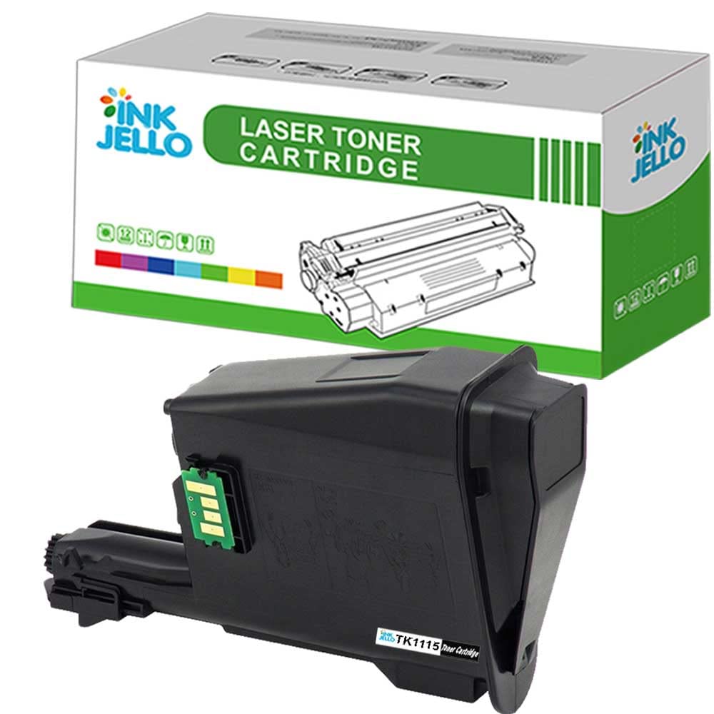 InkJello Compatible Toner Cartridge Replacement for Kyocera FS-1041 FS-1220MFP FS-1320MFP TK1115 (Black 1-Pack)