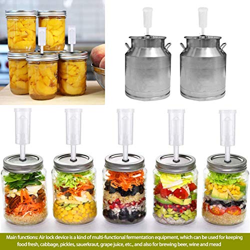 Femilkt Airlock set for Fermentation,Airlocks With Silicone Grommet,for