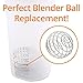 Fitness1st Stainless Steel Wire Mixing Whisk Blender Balls for Sports Drink Protein Shaker Bottles – Cup Bottle Mixers (1 pack)
