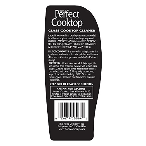 Hope's Perfect Cooktop Cleaner, 10.5-Ounce, Glass Cooktop Cleaning Spray, Removes Stains, No-Rinse Formula, Fast-acting - Thumbnail 2