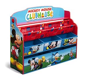 Amazon Com Delta Children Deluxe Book Toy Organizer Disney Mickey Mouse Baby