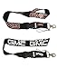 Set 1pcs Red Word GMC + 1pcs White Word GMC Auto Lanyard Workout Gear Office And Auto Car Keychain Accessories Motorbike Superbike Lanyard With Webbing Strap Quick Release Buckle