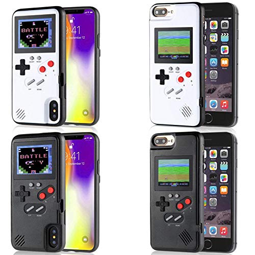 Gameboy Case for IPhone, Aolvo Retro 3D Protective Cover Case with 36 Small Game, Full Color Display, Shockproof Video Game Case for IPhone X/XS/MAX/XR, IPhone8/8 Plus, IPhone 7/7 Plus, IPhone 6/6Plus