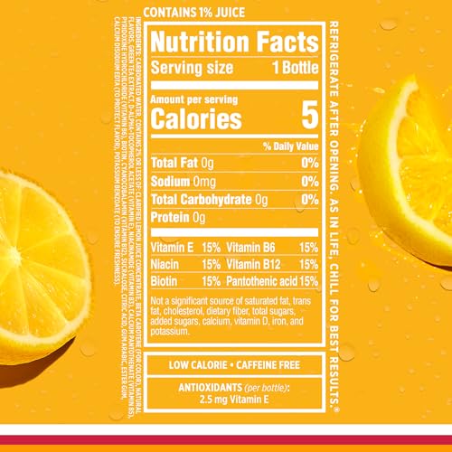 SPARKLING ICE, CLASSIC LEMONADE SPARKLING WATER, ZERO SUGAR FLAVORED WATER, WITH VITAMINS AND ANTIOXIDANTS, LOW CALORIE BEVERAGE, 17 OZ BOTTLES (PACK OF 12)