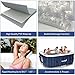 Goplus 4-6 Person Portable Outdoor Spa, Inflatable Hot Tub, Jets Bubble Massage Relaxing Massage Pool with Digital Control Panel, Removable Filter, Heating Function (6-Person)