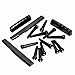 2sets Acoustic Guitar Bridge Pins & Saddle & Nut Black