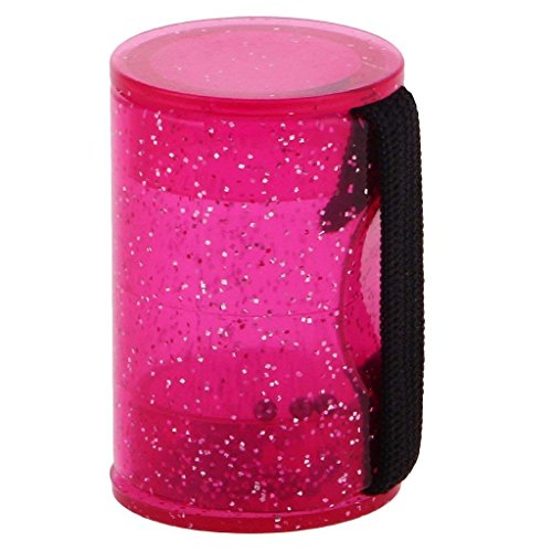 Potelin Guitar Shaker Finger Hammer Rhythm Finger Ring Music Guitar Ukulele Ring Sand Finger Shaker Percussion(Rose)
