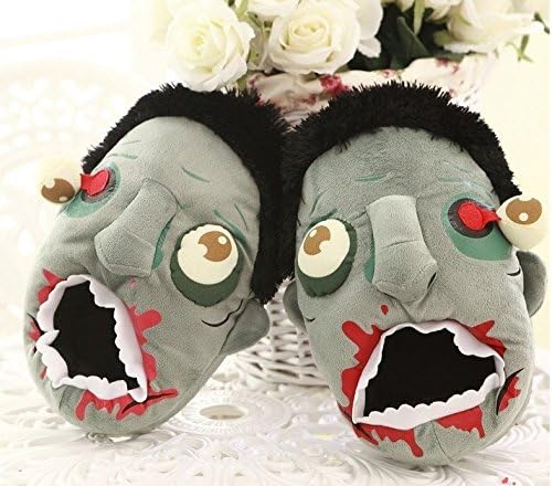 COSEAN Zombie Floor Shoes Indoor Antiskid Plush Slippers Home Slippers Halloween Toys