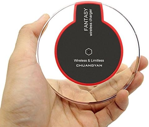 ChuangYan Wireless Charger Charging Pad for iPhone 8/8 Plus, iPhone X, Samsung Note 8, S8/S8 Plus/S7/S7 Edge/S6, Nexus 7/6/5/4(2013), Nokia Lumia 920, LG Optimus Vu2, and All Qi-Enabled Devices(Black)