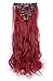 8Pcs 18 Clips 17-26 Inch Curly Straight Full Head Clip in on Hair Extensions Hairpiece 27colors