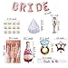 Bridal Shower Decorations by Serene Selection, Bachelorette Party Supplies, Rose Gold, White, Confetti Balloons, Fringe Curtain Backdrop, Bride to be Sash, Veil, Bride & Bride Tribe Tattoo