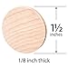 Round Unfinished Natural Wood Circles for Arts and Crafts 1.5 Inches (250 Pieces) by Dragon Drew