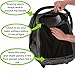 Universal Baby Car Seat Sun & Sleep Cover | Deluxe Unisex Air-Permeable Mesh Baby Car Seat Canopy | Blocks 97.5% of UV | Don't Touch Baby Sign Included