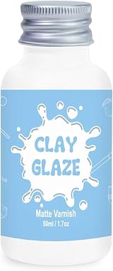 EIGTWEN 50ml Matte Air Dry Clay Varnish - Protects & Finishes Airdry Clay