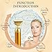 3-In-1 Beauty Bar Golden Pulse 24k Facial Massager, Anti-Wrinkle, Relaxing Facial Skin, Micro Vibrating Massager for Skincare Wrinkle Treatment