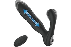 Prostate Massager Thrusting Vibrator Adult Sex Toys Anal Vibrator 10 Vibration Modes &10 Thrusting Speed Adult Sex Toys for M