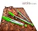 70% OFF!! Aarcho Kitchen - Silicone Food Tongs w/ Built-in Stand, 2-pack (9 in & 12 in), Stainless Steel, Ergonomic Design w/ Locking Feature. Kitchen, Bbq, Frying, Serving and More! (Apple Green)