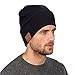 Vichannel 4.1 Bluetooth Beanie Hat Running Headphones Wireless Musical Knit Cap with Stereo Headsets & Mic Unique Christmas Tech gifts Winter hat for Women, Men, Boys and Girls (Black)