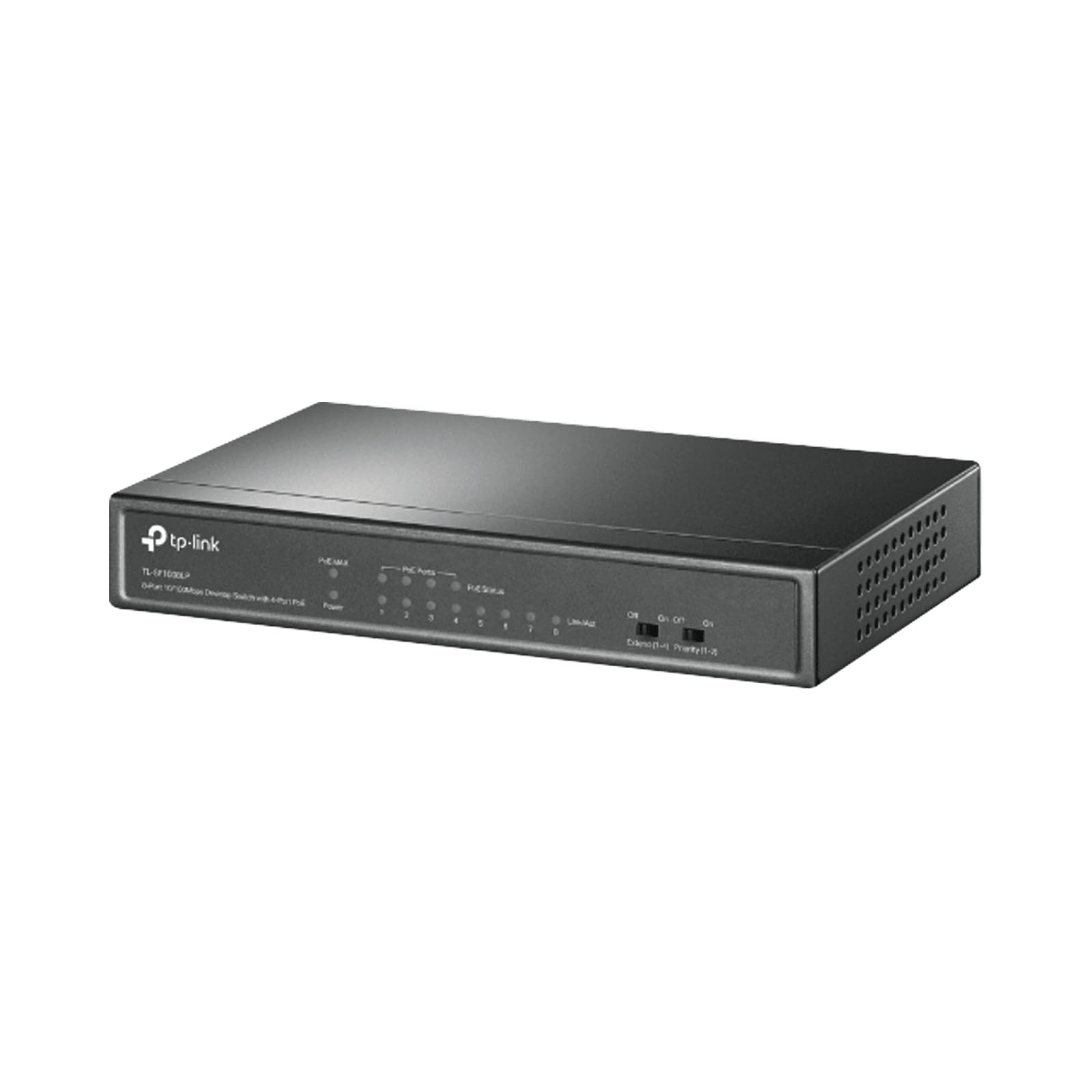 TP-Link TL-SF1008LP 8-Port 10/100Mbps Desktop PoE Switch with 4-Port PoE, Works with IEEE 802.3af compliant PDs, Up to 250m Data and Power Transmitting