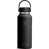 Hydro Flask Micro Bottle - Insulated Mini Leak Proof Flask for Purse or Pocket in 13.5 Oz Black