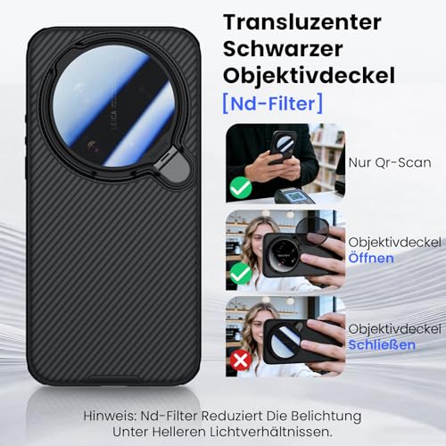 Nillkin Case for Xiaomi 17 Ultra, MagSafe Compatible, Thin Magnetic Phone Case with Tinted Camera Protective Cover & Stand, TPU+CP, Matt, Non-Slip, Black
