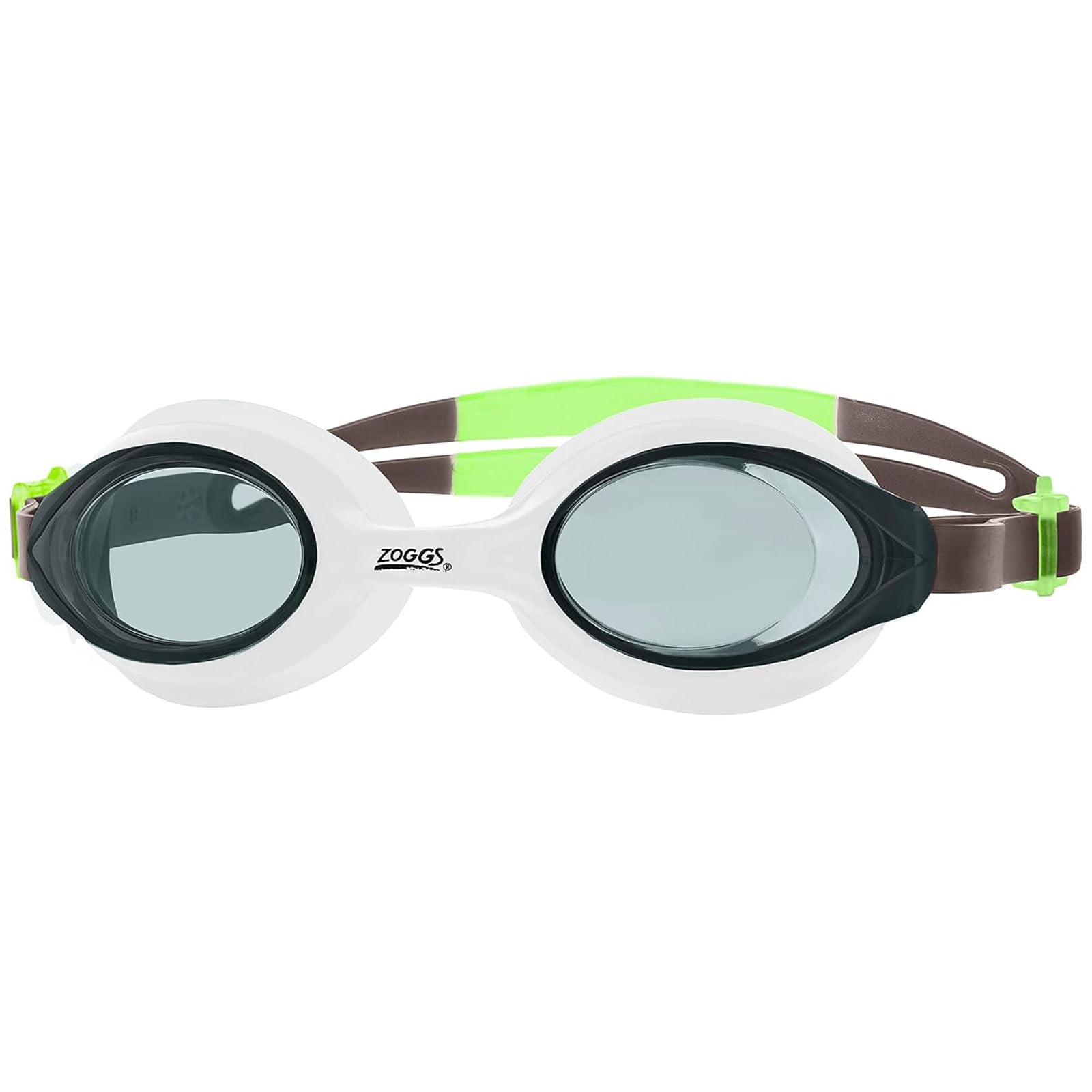 Zoggs Unisex Adult Bondi Swimming Goggles - Black/Lime/Smoke, One Size