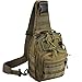Tactical Shoulder Bag,1000D Outdoor Military Molle Sling Backpack Sport Chest Pack Daypack Bags for Camping, Hiking, Trekking, Rover Sling (Green)