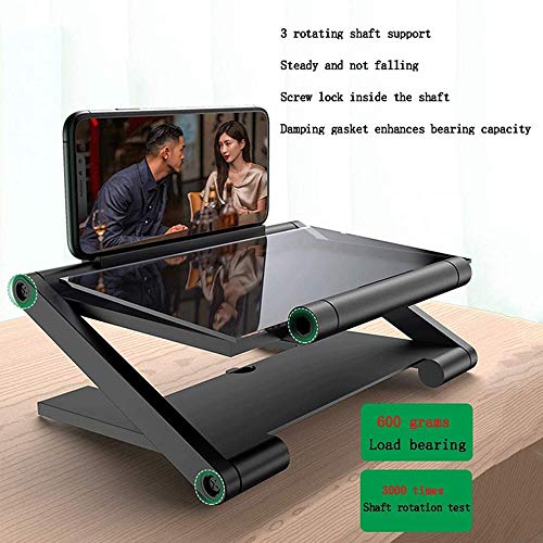 Mtianxy Amplificador de Pantalla para teléfono móvil de Alta definición con Soporte de Escritorio Plegable con Lupa para teléfono móvil