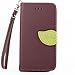 Motorola Moto G (2nd generation) Case, IVY Brown - Leaves Magnetic Snap Series Wallet Card Flip Synthetic Holster Leather Stand With Lanyard Case Cover Skin For Motorola Moto G (2nd generation)