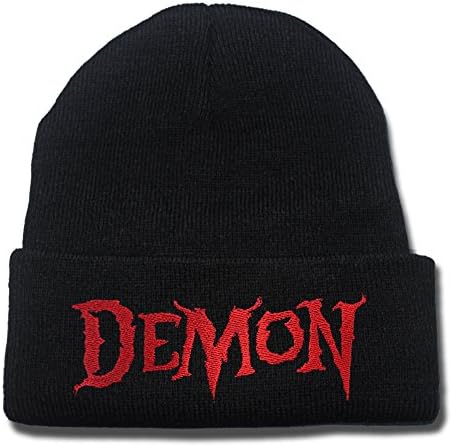BARONL The Etrigan Logo Beanie Fashion Unisex Embroidery Beanies Skullies Knitted Hats Skull Caps