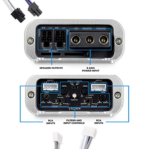NVX VADM4 400W RMS Full Range Class D 4Channel Car/Marine/Powersports
