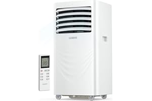 GRIDR 12000 BTU Portable Air Conditioners, AC Unit for Bedroom with 4 Modes Cooling/Dehumidifier/Fan & Sleep, Up to 400 Sq.Ft, 45db Quiet, 24H Timer & Remote, Standing Air Conditioner for Rooms Office Home